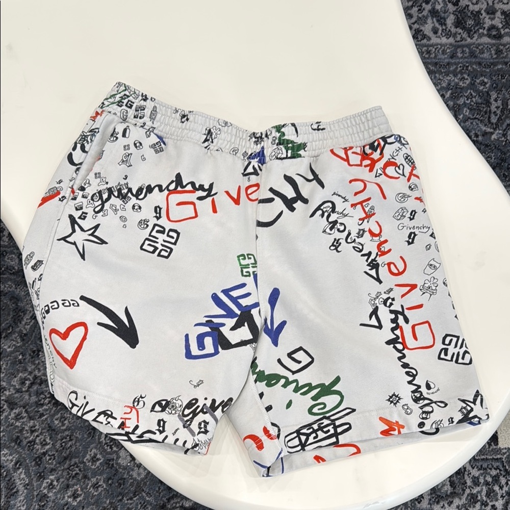 Givenchy Multicolor Graphic Print Shorts